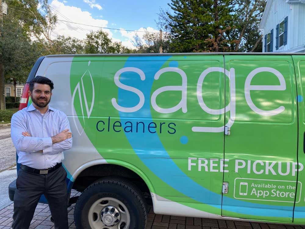 Sage Cleaners Pickup & Delivery Van