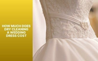 How much does dry cleaning a wedding dress cost?